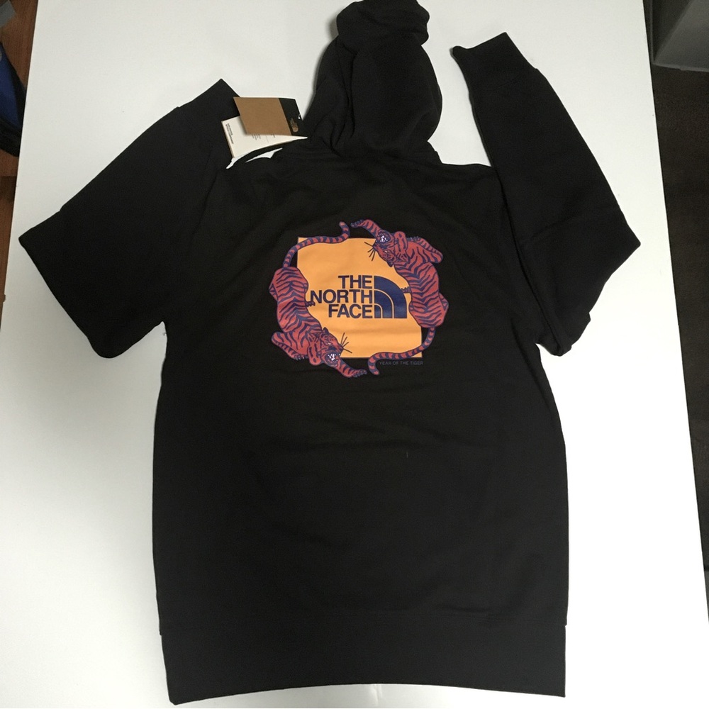 The North Face Pullover Hoodie Hooded Sweatshirt Sweater Mens Sz L Black New NWT - Picture 4 of 7